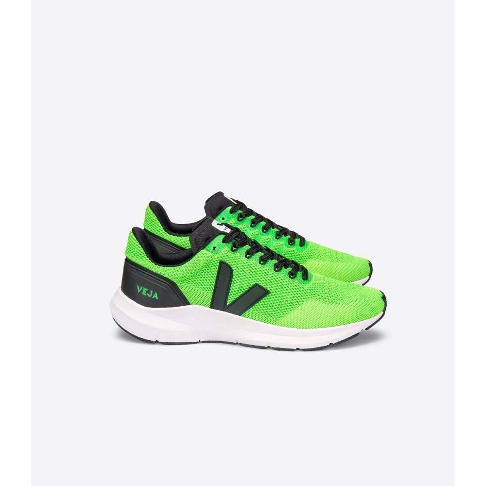 Green Men\'s Veja MARLIN V-KNIT Running Shoes | AU 142QMA